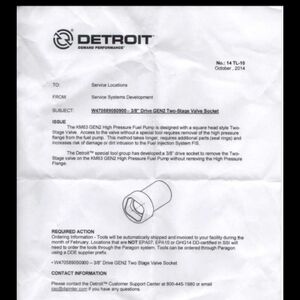 Detroit Diesel Socket